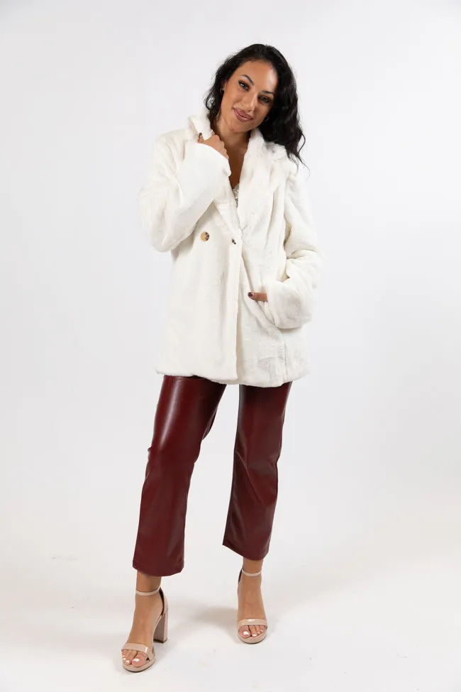 Wilmington Winters Ivory Fur Coat FINAL SALE