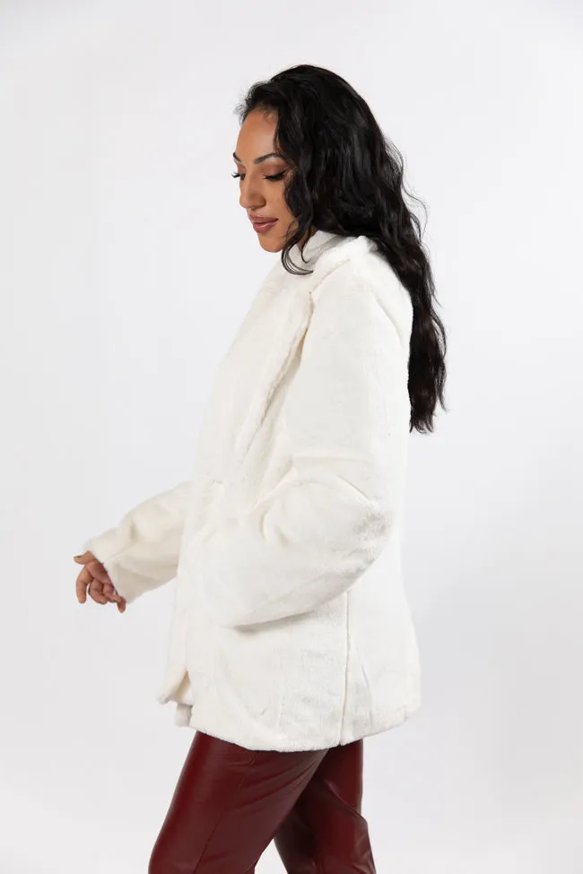 Wilmington Winters Ivory Fur Coat FINAL SALE