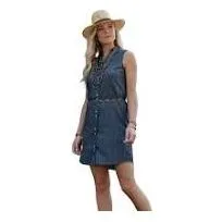 Women's Cruel Girl Chambray Dress - Indigo