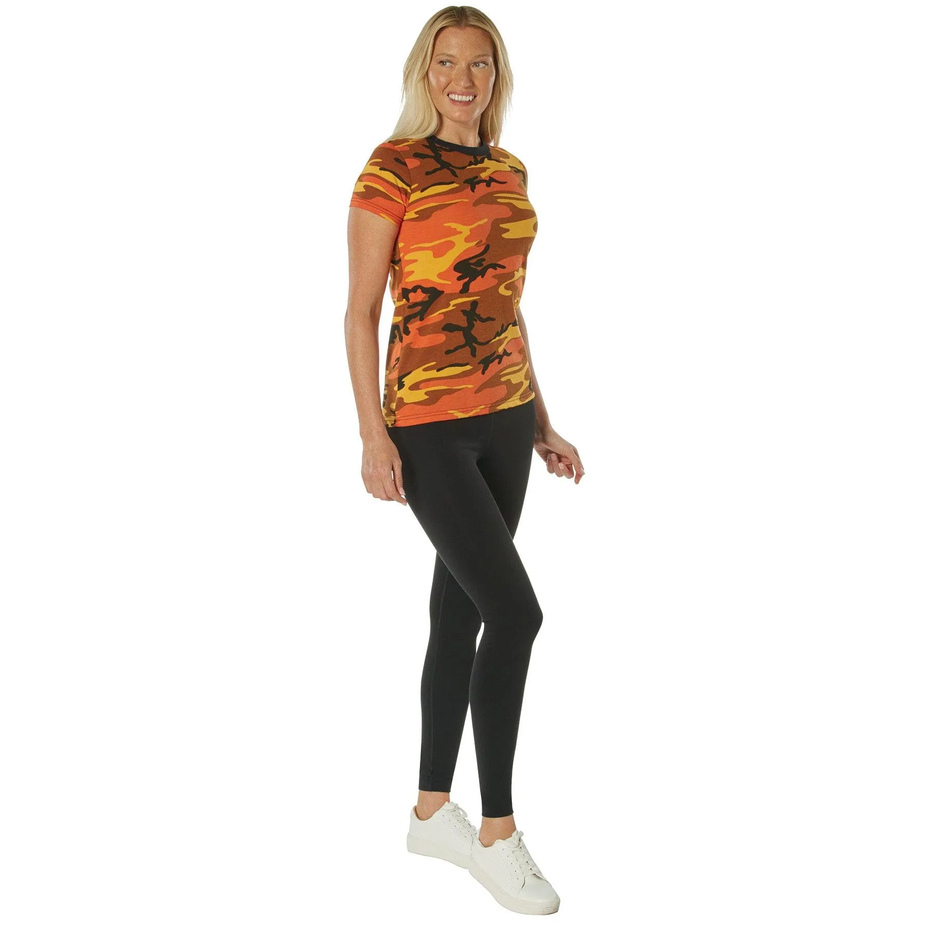 Womens Long Length Camo T-Shirt