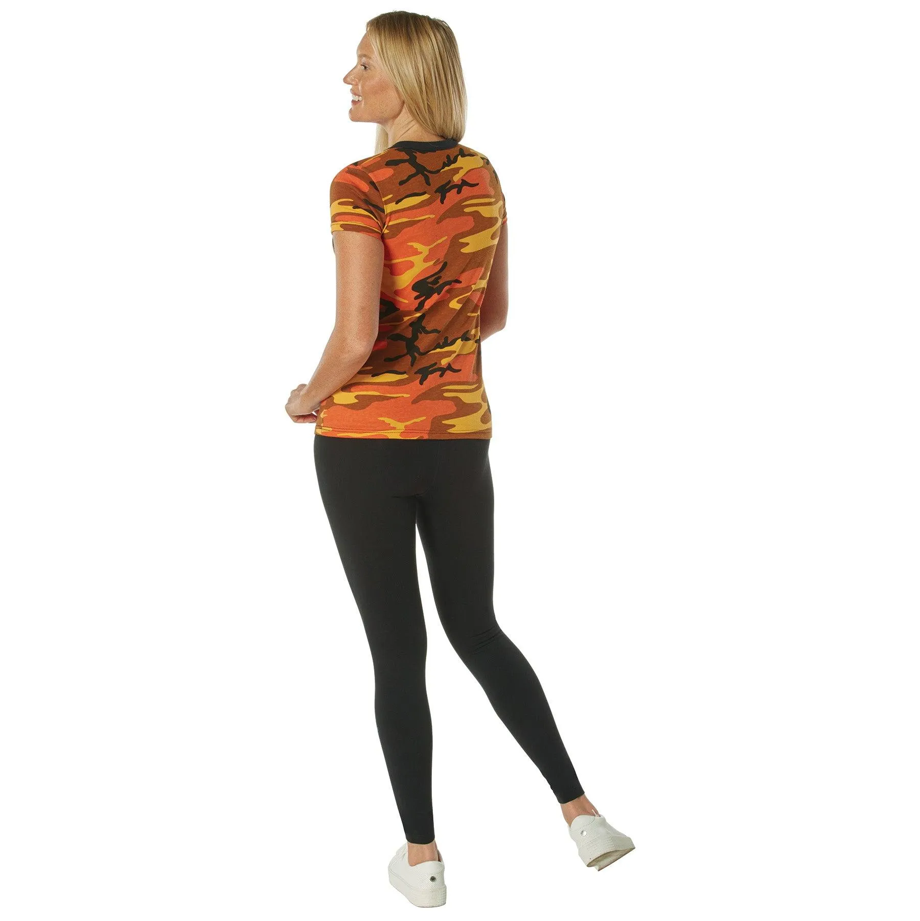 Womens Long Length Camo T-Shirt