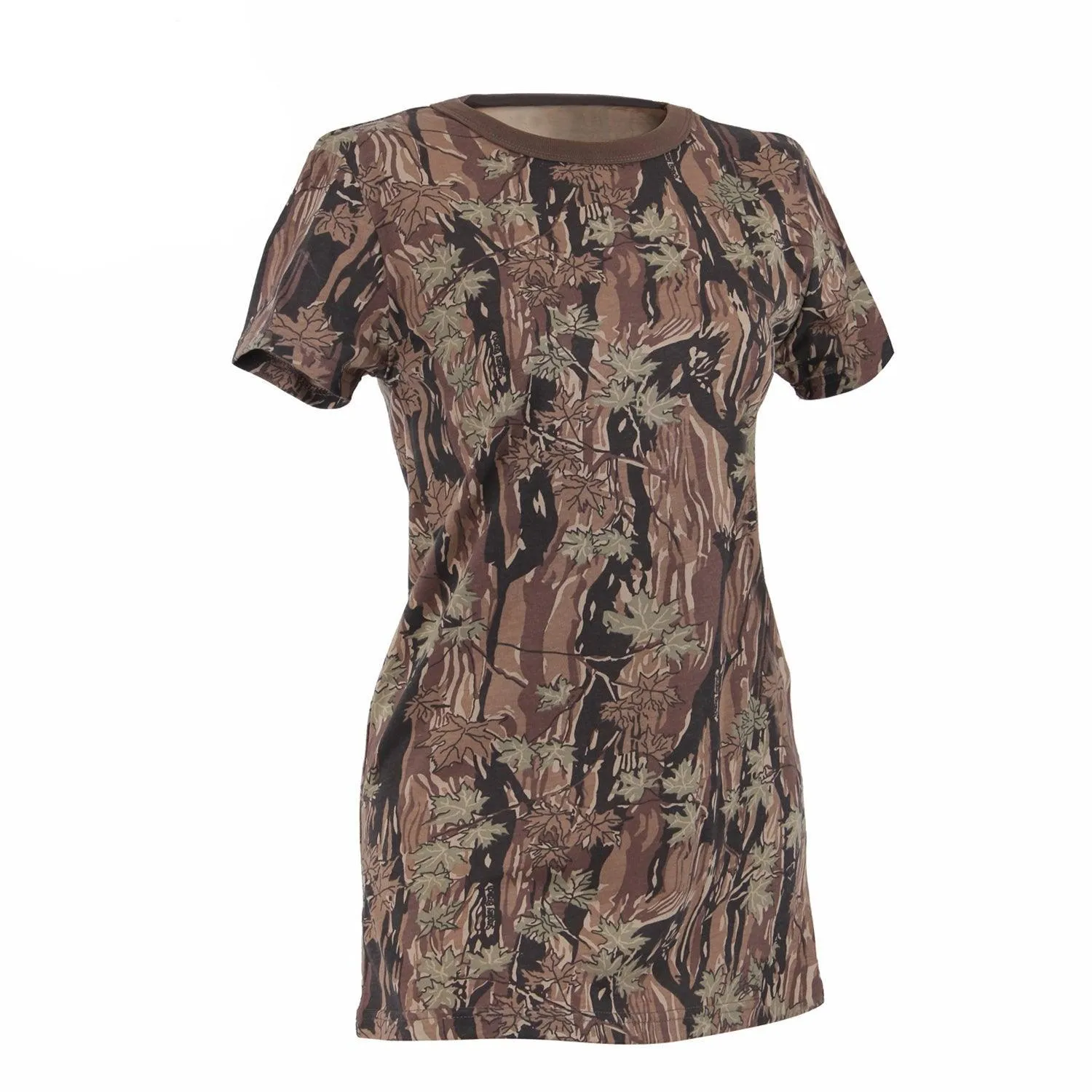 Womens Long Length Camo T-Shirt