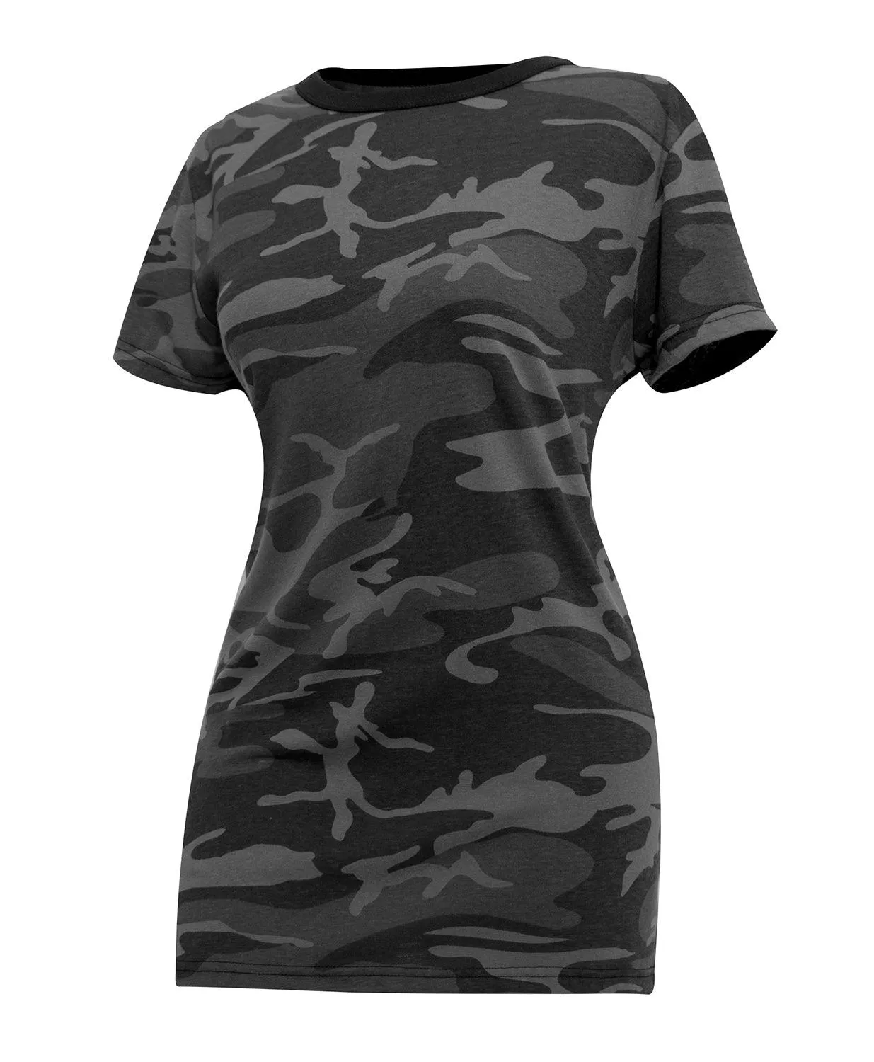 Womens Long Length Camo T-Shirt