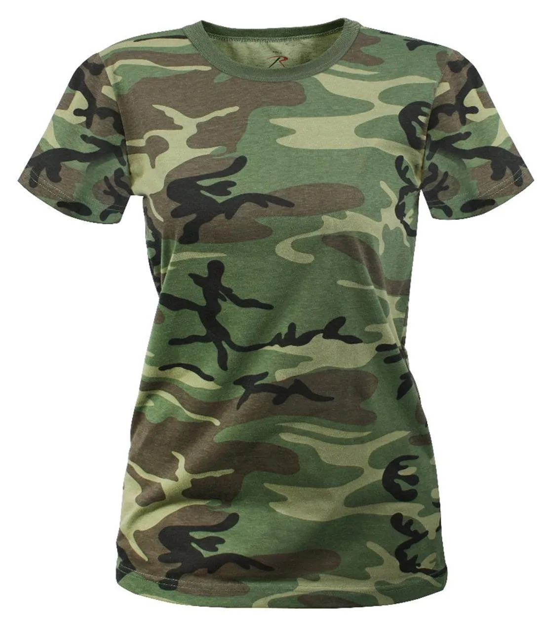 Womens Long Length Camo T-Shirt