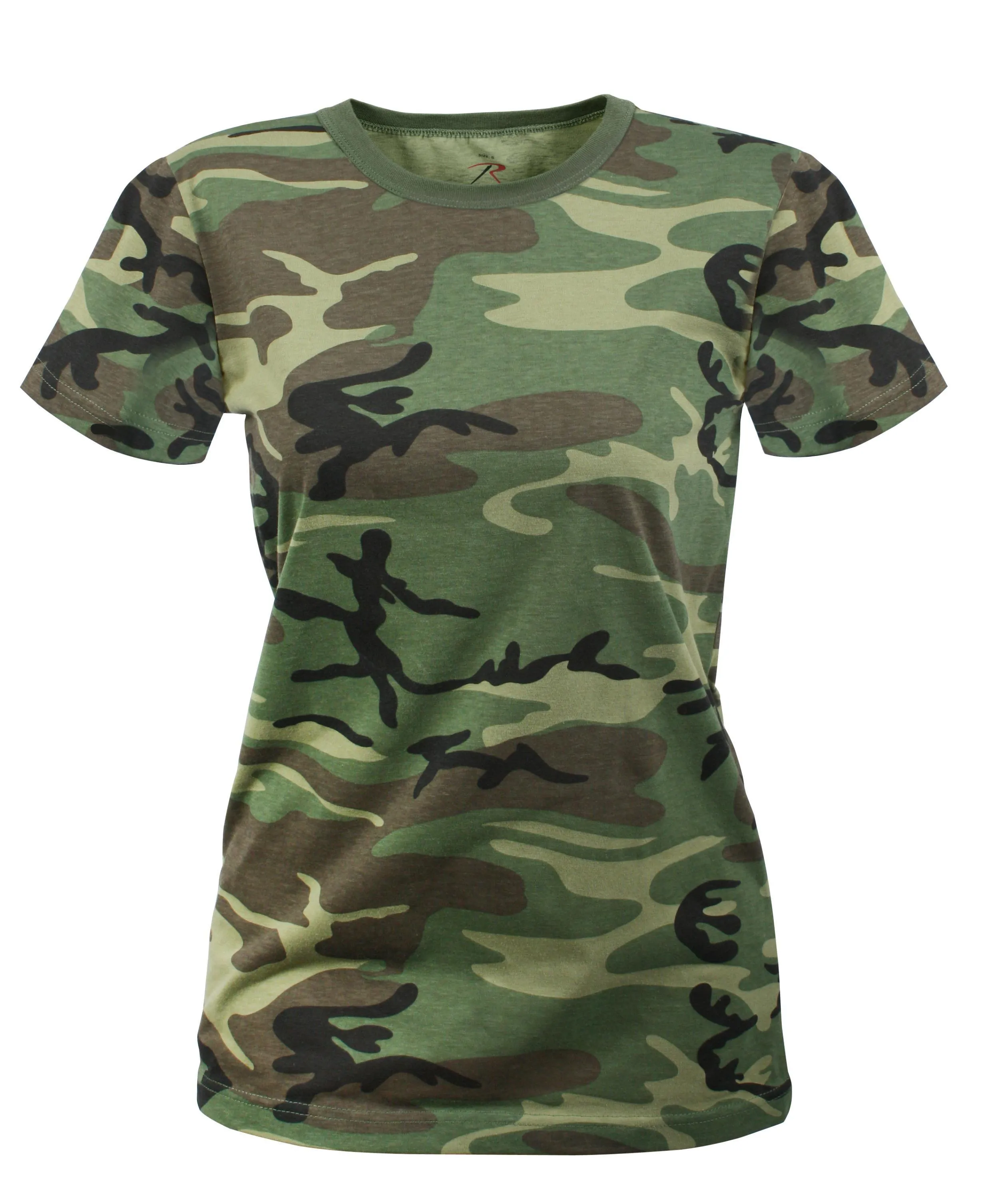 Womens Long Length Camo T-Shirt