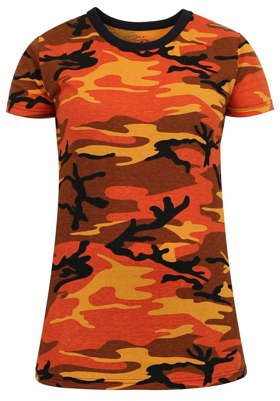 Womens Long Length Camo T-Shirt