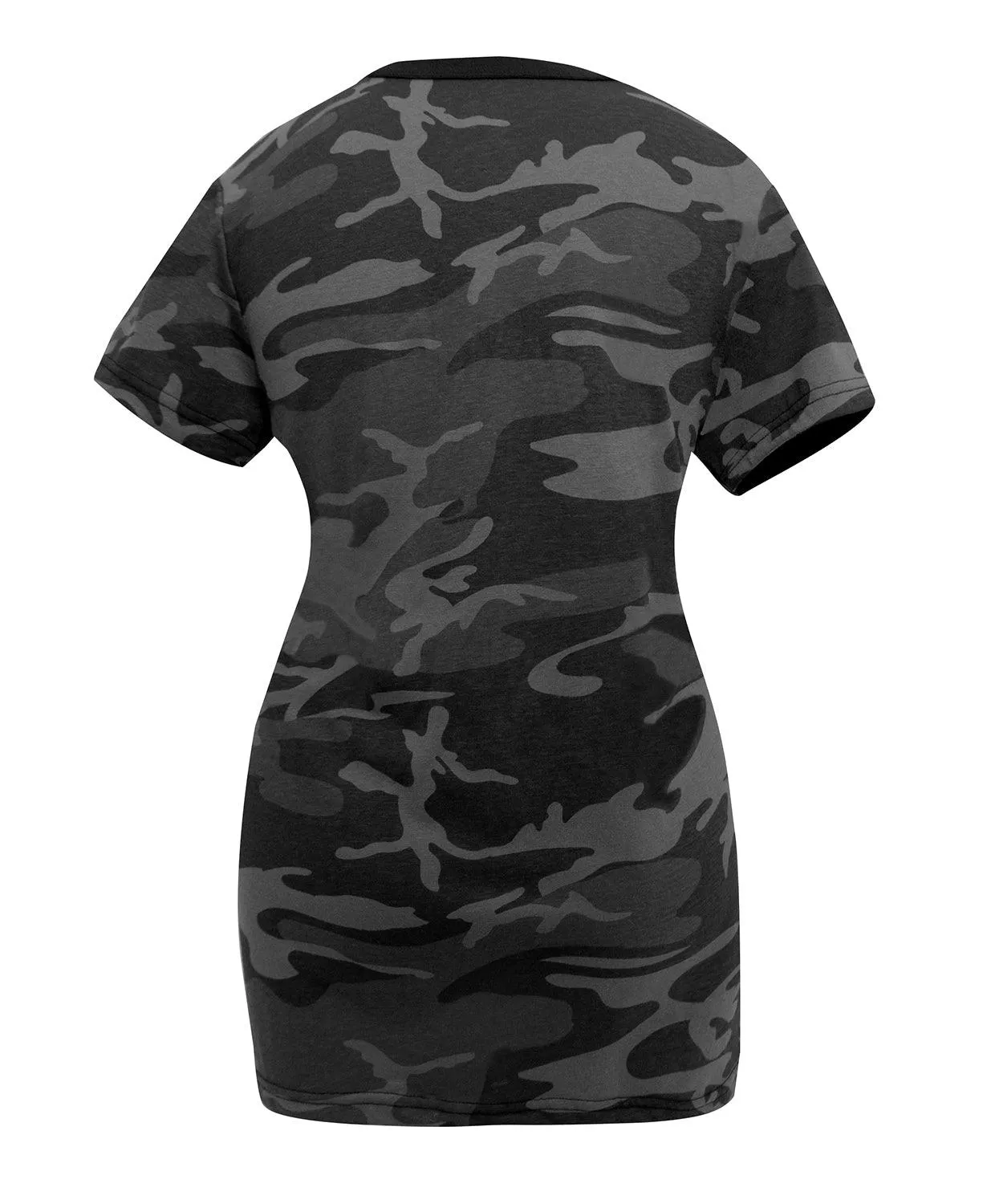 Womens Long Length Camo T-Shirt