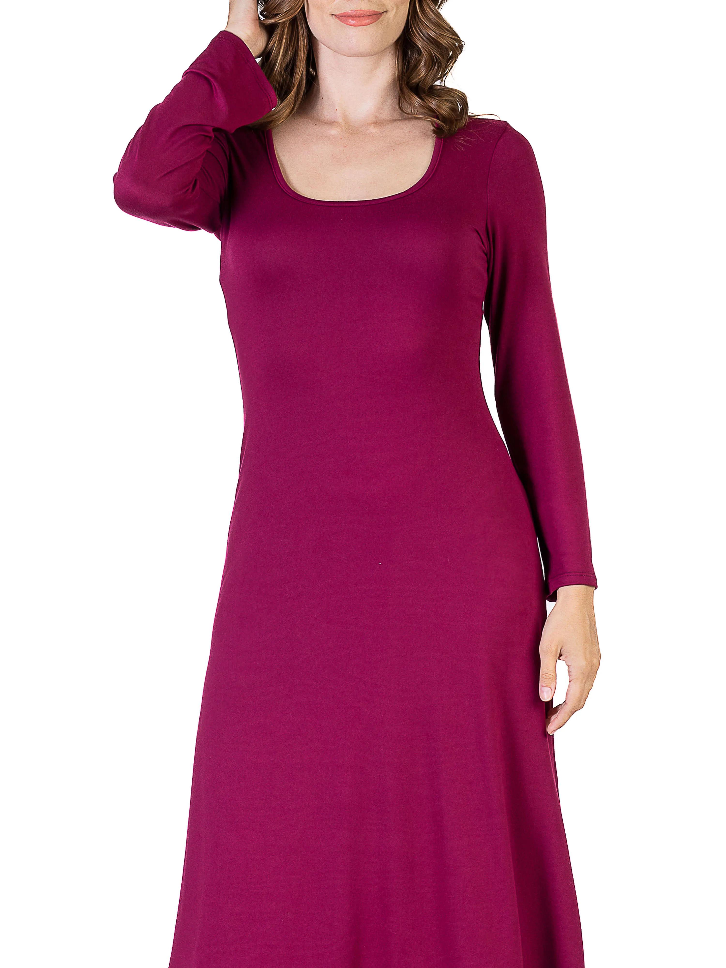 Womens Long Sleeve Maxi Dress