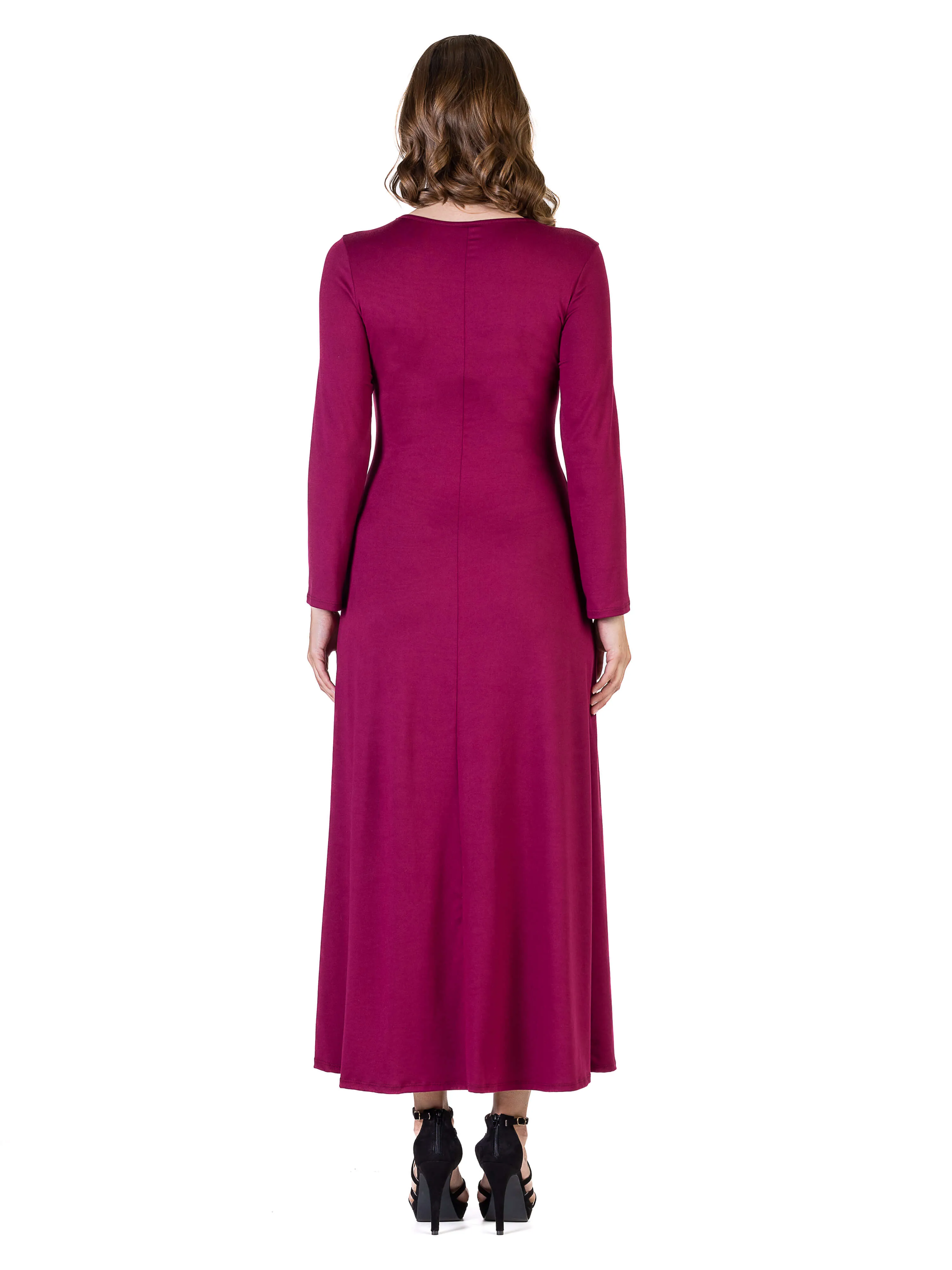 Womens Long Sleeve Maxi Dress