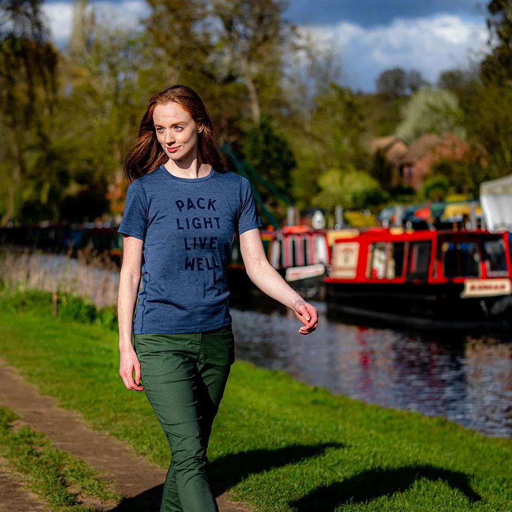 Womens Merino 150 Pack Light Tee (Denim)