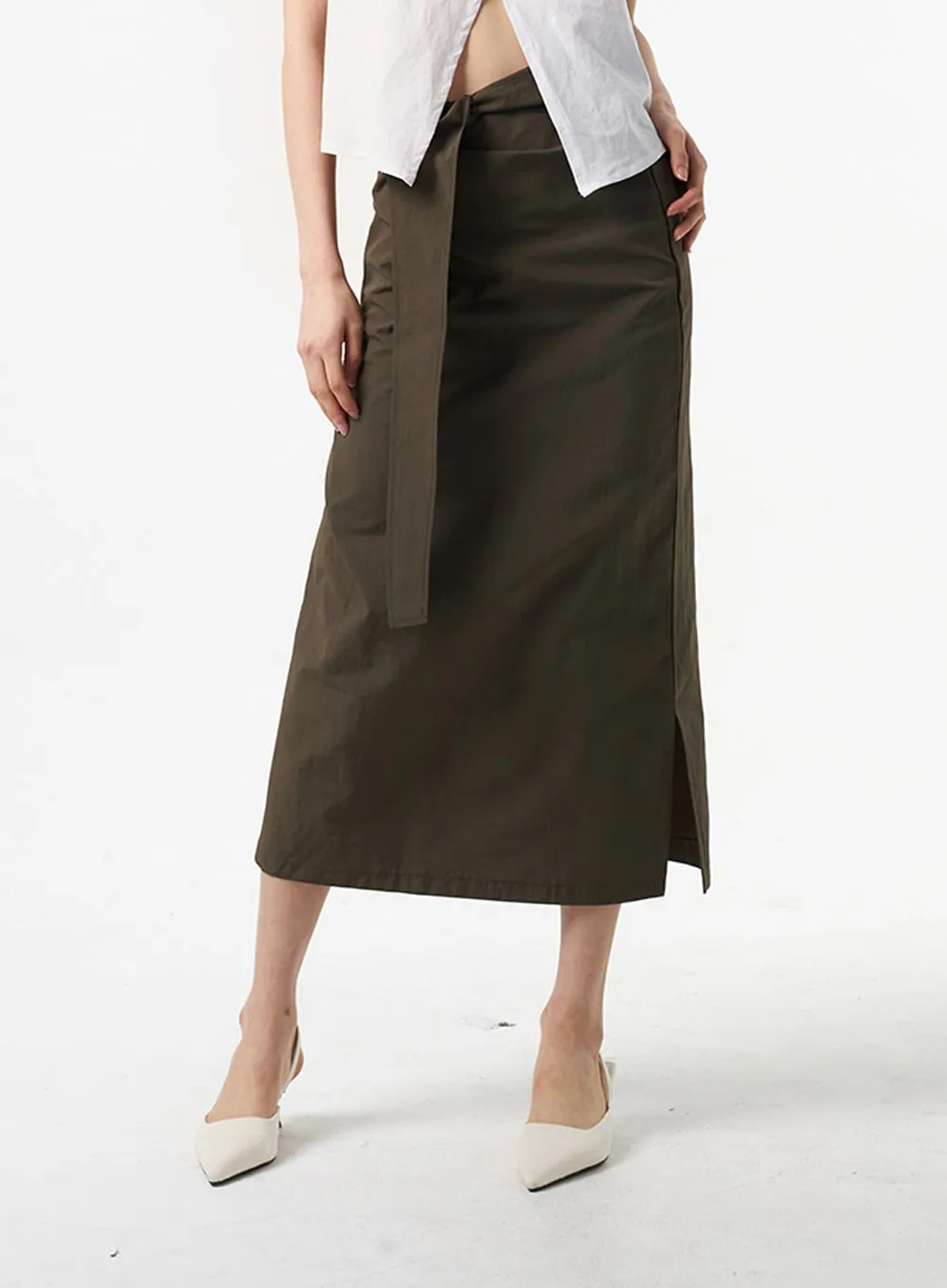 Wrapped Maxi Skirt IA325