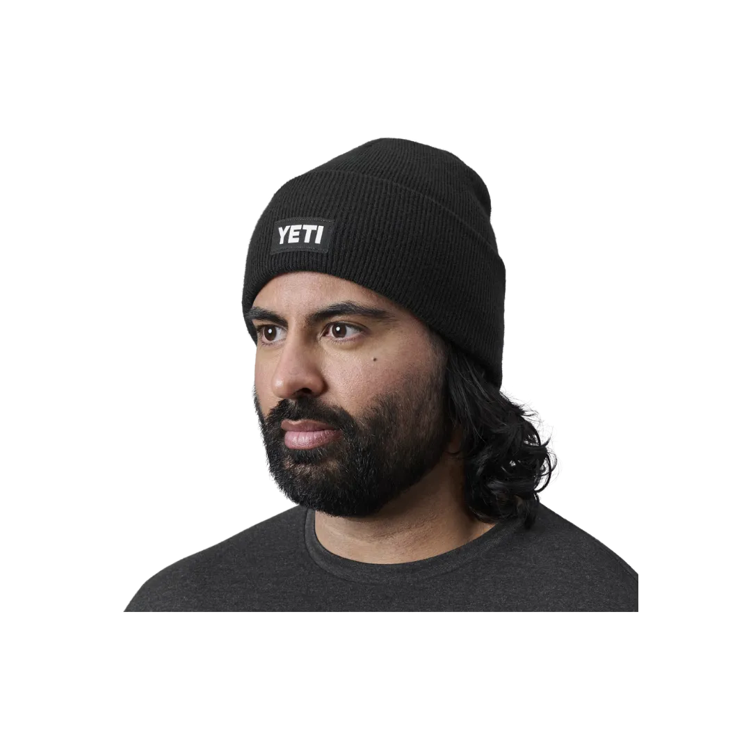 Yeti Men's Limited Edition Badge Black Beanie